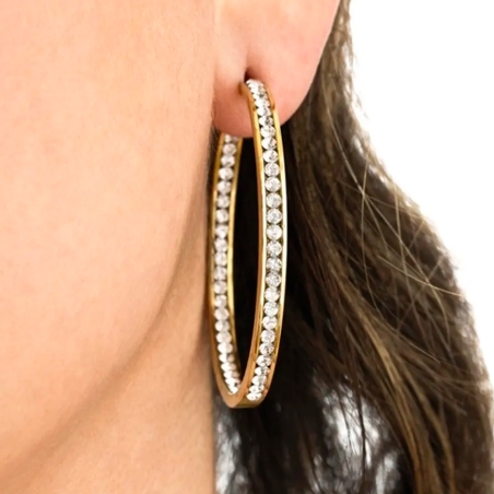 Pendientes Lotus Style Aros y circonitas LS2356-4/2