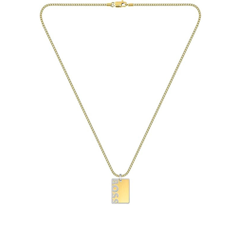 Collar Hugo Boss Hombre Acero Inoxidable Dorado 1580303