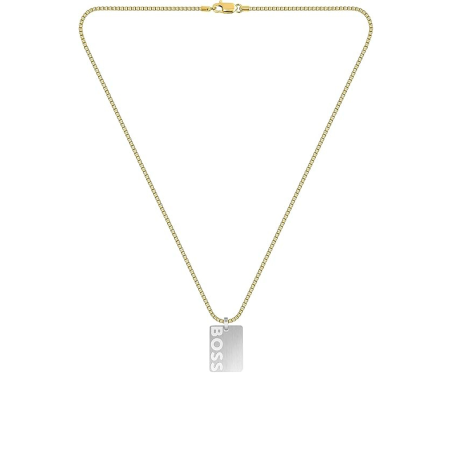 Collar Hugo Boss Hombre Acero Inoxidable Dorado 1580303