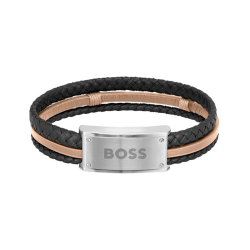 Pulsera Hugo Boss Hombre trenzada bicolor 1580423