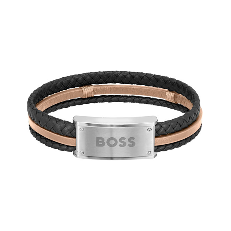 Pulsera Hugo Boss Hombre trenzada bicolor 1580423