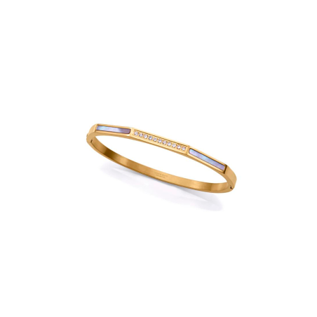 Pulsera Viceroy de mujer de acero Ip dorada rígida 14188P01012