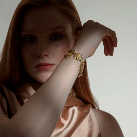 Pulsera Viceroy mujer acero Ip dorado hojas 15158P01012