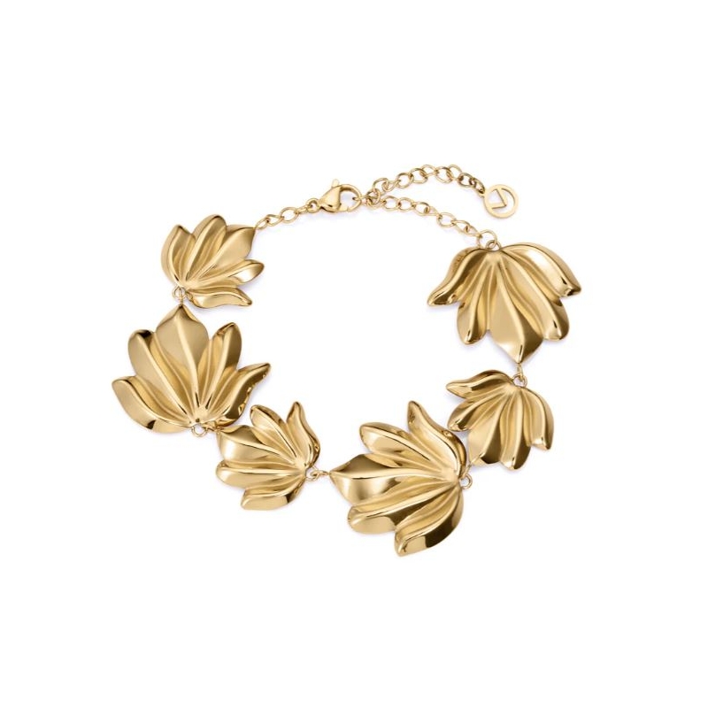 Pulsera Viceroy mujer acero Ip dorado hojas 15158P01012