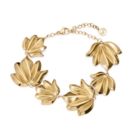 Pulsera Viceroy mujer acero Ip dorado hojas 15158P01012