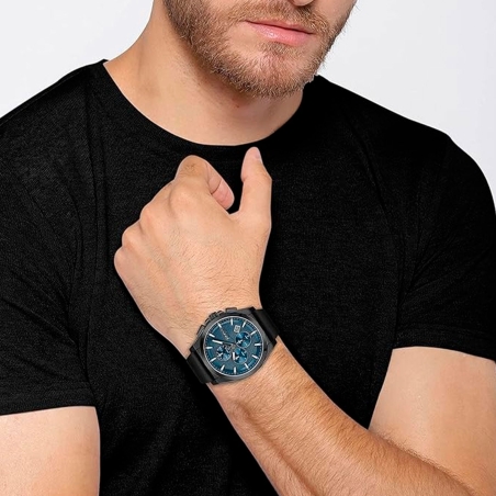 Reloj Hugo Boss Cronógrafo Correa en piel Negro 1513883