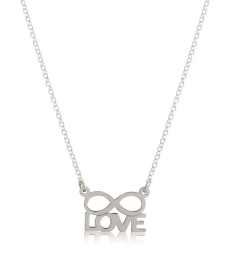 Gargantilla "LOVE" infinito plata de ley
