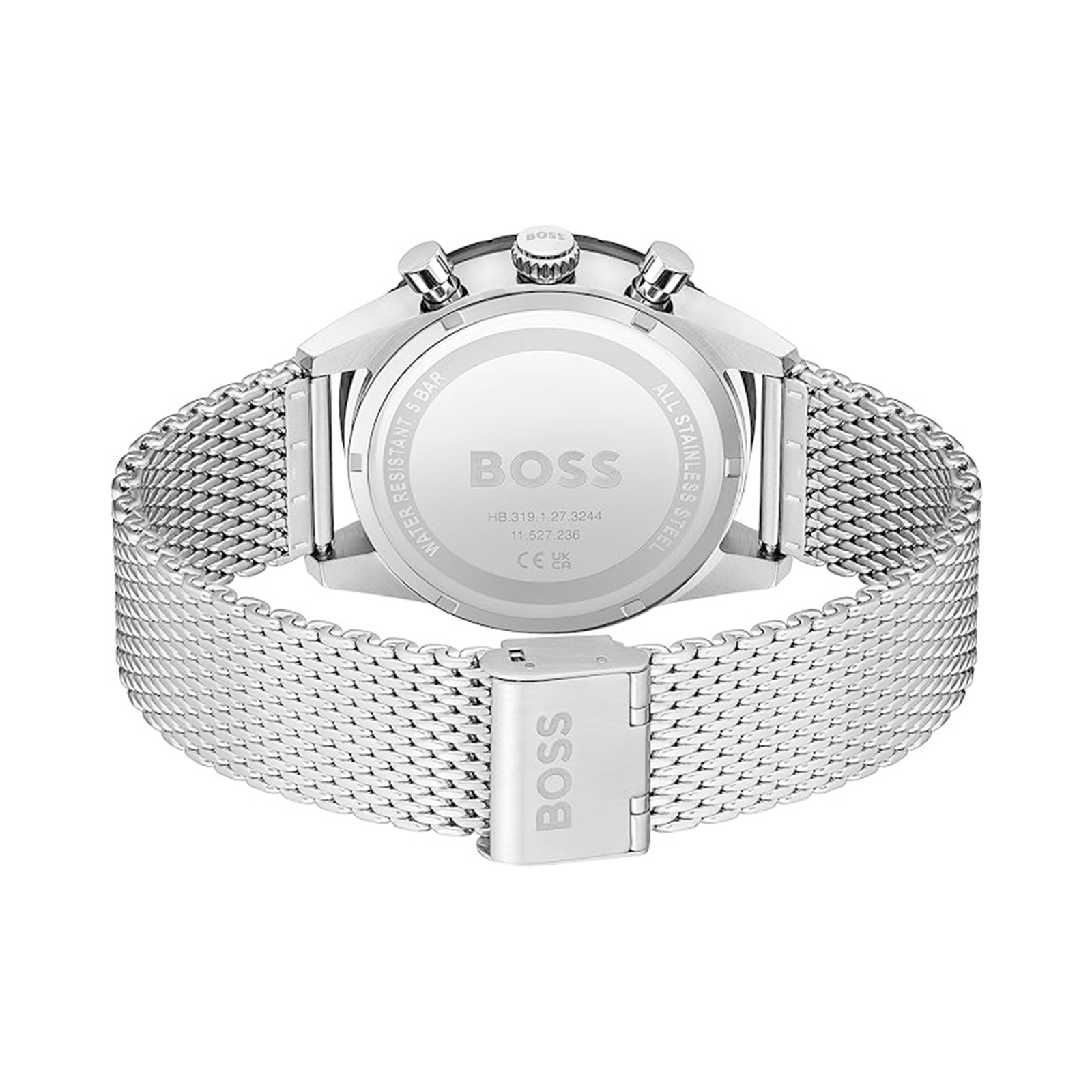Reloj Hugo Boss Hombre Correa de Malla Plateada 1513886 Joyerías