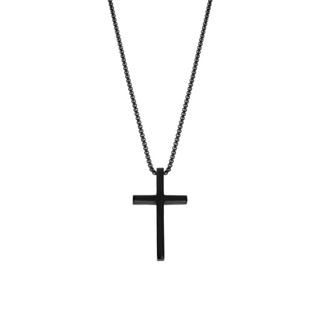 Collar Lotus Style Men In Black Acero Inoxidable LS2370-1/1