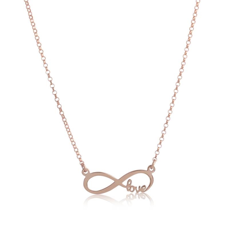 Gargantilla "LOVE" infinito plata de ley