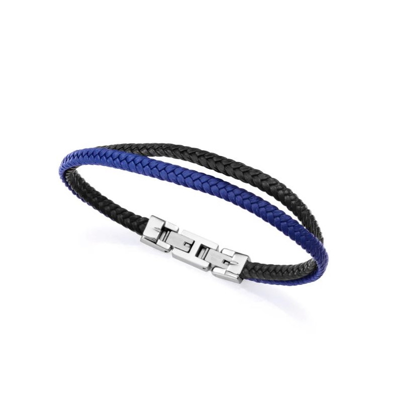 Pulsera Viceroy hombre acero piel 15168P01013