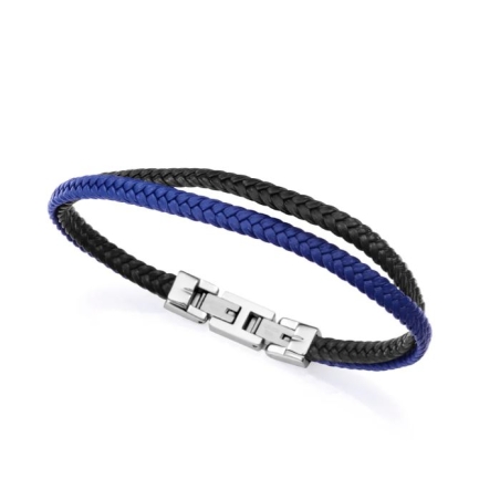 Pulsera Viceroy hombre acero piel 15168P01013