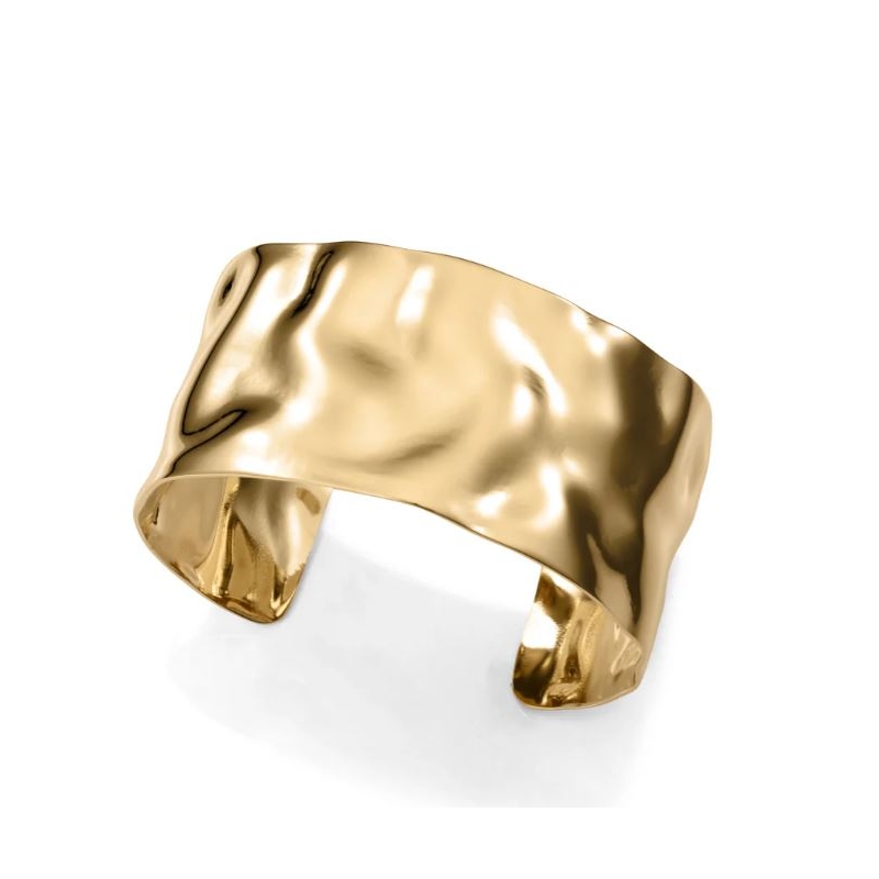 Pulsera Viceroy mujer acero Ip dorado rígida abierta 15157P01012