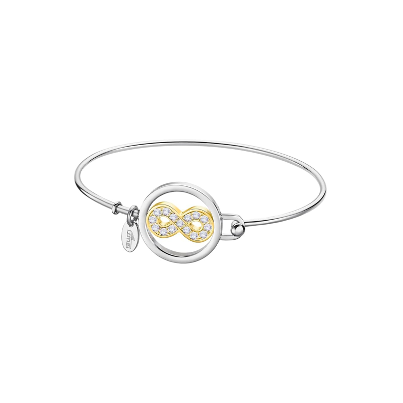 Pulsera Lotus Style Bicolor Infinito Circonitas LS2014-2/B