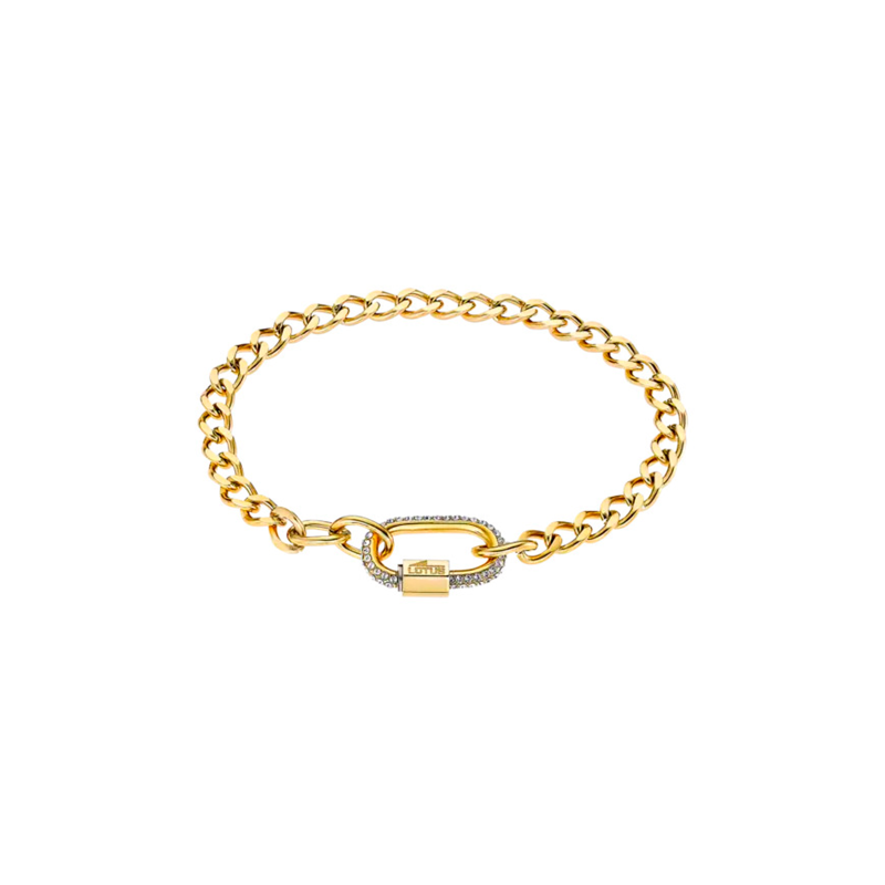 Pulsera Lotus Style Mujer Fantasía Acero Dorado LS2338-2/2