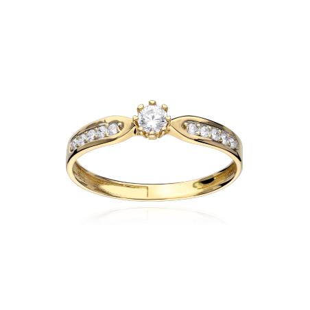 Anillo Oro 18k y Circonitas "Varanasi"
