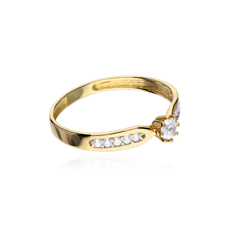 Anillo Oro 18k y Circonitas "Varanasi"