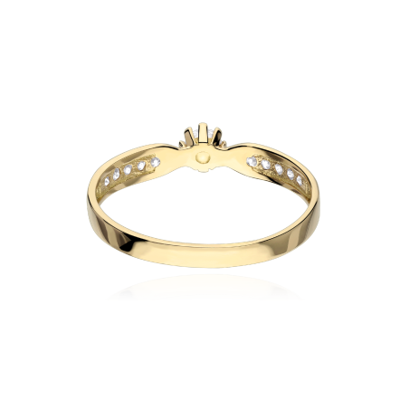 Anillo Oro 18k y Circonitas "Varanasi"