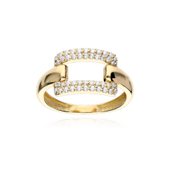 Anillo Oro 18k y Circonitas "Delhi"