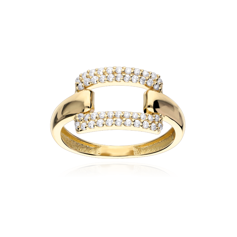 Anillo Oro 18k y Circonitas "Delhi"