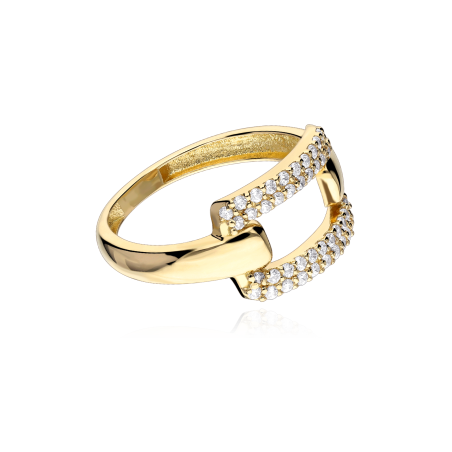 Anillo Oro 18k y Circonitas "Delhi"