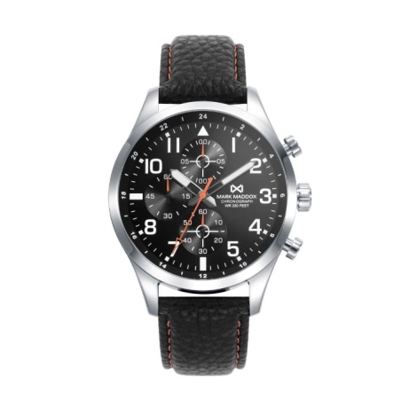 Reloj Mark Maddox Hombre correa de piel negra HC0129-54