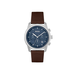 Reloj Hugo Boss Hombre Trace Azul, Plateado y Marrón 1514002