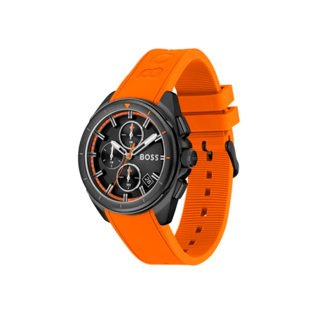 Reloj Hugo Boss Hombre Volaine Negro y Naranja 1513957