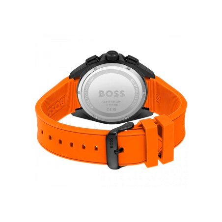 Reloj Hugo Boss Hombre Volaine Negro y Naranja 1513957