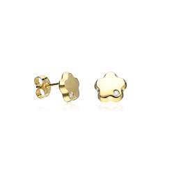 Pendientes Oro 18k y diamantes 0.018cts "Tamanar"