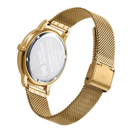 Reloj Mark Maddox Hombre correa de acero dorado HM1014-64