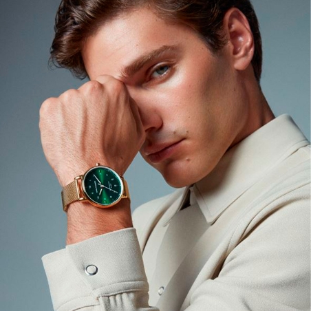 Reloj Mark Maddox Hombre correa de acero dorado HM1014-64