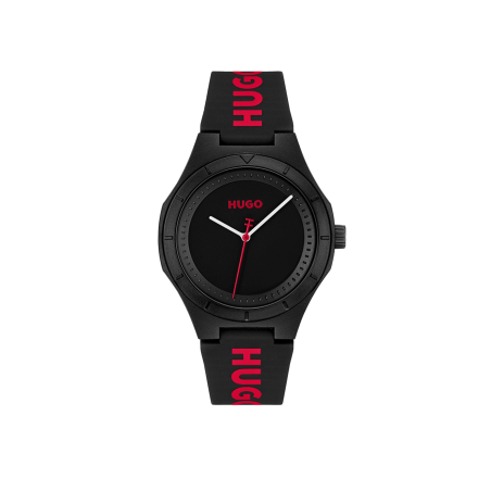 Reloj Hugo Boss Hombre Lit For Him Silicona Negro 1530343