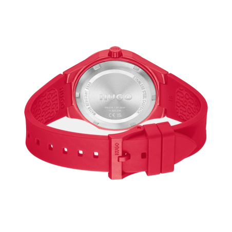 Reloj Hugo Boss Hombre Lit For Him Silicona Rojo 1530346