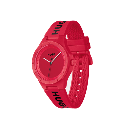 Reloj Hugo Boss Hombre Lit For Him Silicona Rojo 1530346