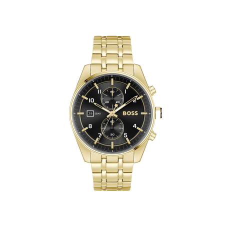 Reloj Hugo Boss Hombre Skytraveller acero dorado 1514152