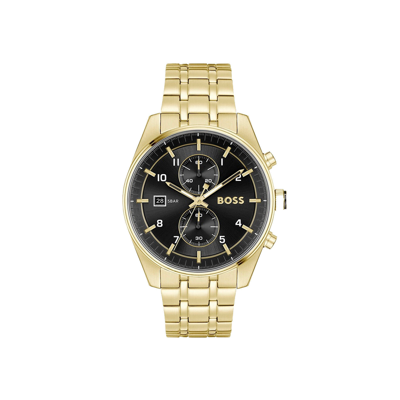 Reloj Hugo Boss Hombre Skytraveller acero dorado 1514152