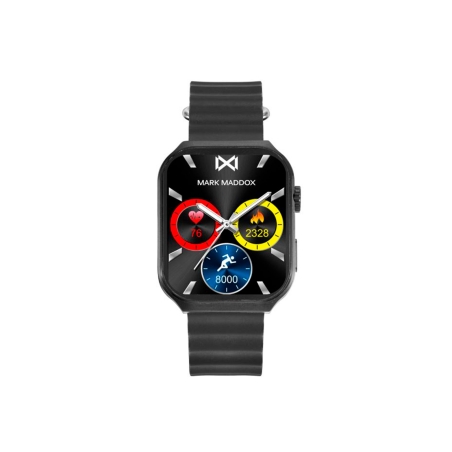 Reloj Mark Maddox Smart de metal negro correa silicona negra HS2002-50