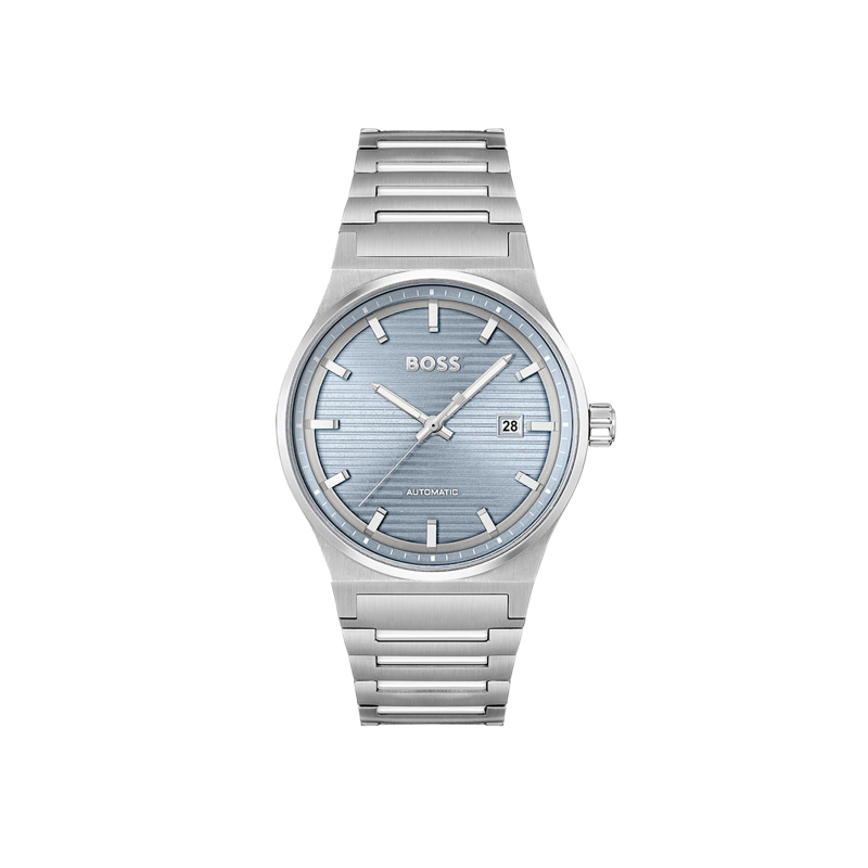 Reloj Hugo Boss Hombre Candor Auto Acero Esfera Azul 1514118