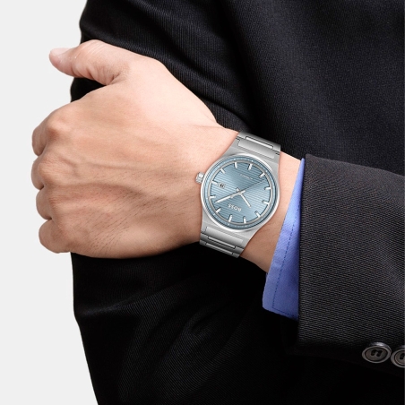 Reloj Hugo Boss Hombre Candor Auto Acero Esfera Azul 1514118
