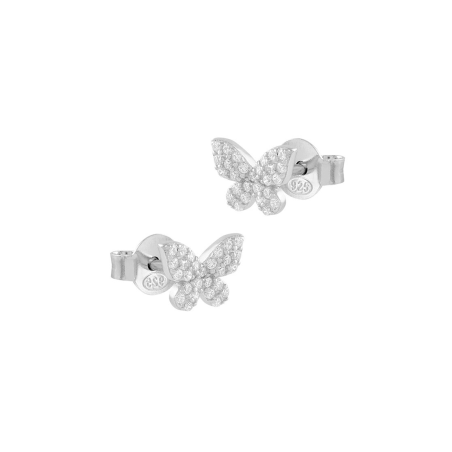 Pendientes Itemporality Mariposa Plata Y Circonitas SEA-101-250-UU