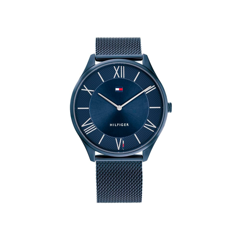 Reloj Tommy Hilfiger Hombre Correa Malla Milanesa Azul 1710514