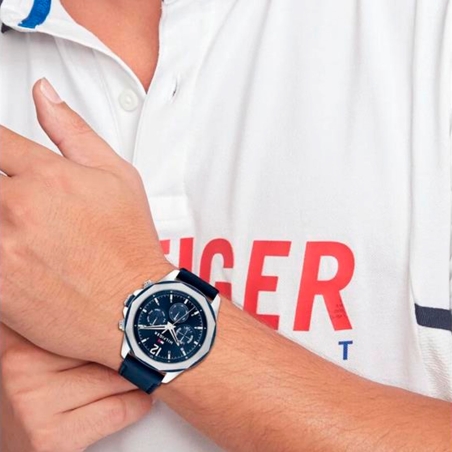 Reloj Tommy Hilfiger Hombre Lars Azul y Plateado 1792063