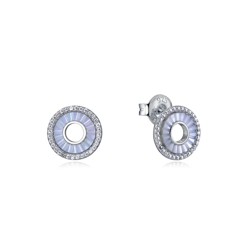 Pendientes Viceroy plata de ley donut circonitas 13159E000-90