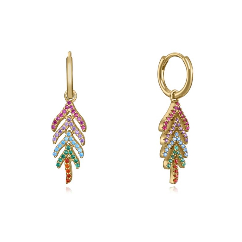 Pendientes Viceroy plata de ley circonitas colores 15116E100-39
