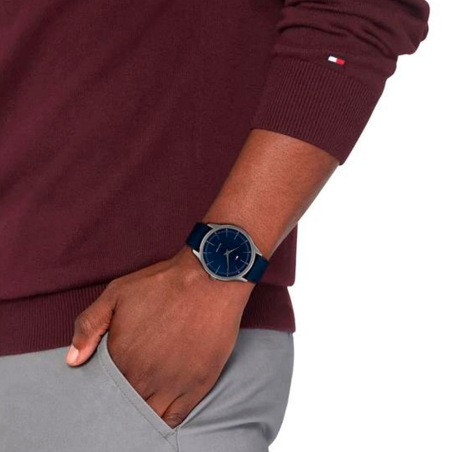 Reloj Tommy Hilfiger Hombre Adrian Azul Y Gris 1710467