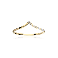 Anillo Oro 18k y Circonitas "Mumbai II"
