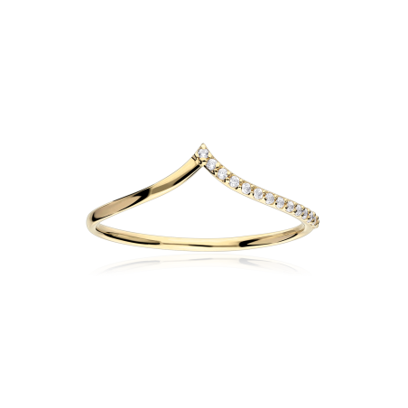 Anillo Oro 18k y Circonitas "Mumbai II"