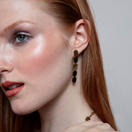 Pendientes Viceroy de mujer de acero Ip dorado 15159E01012