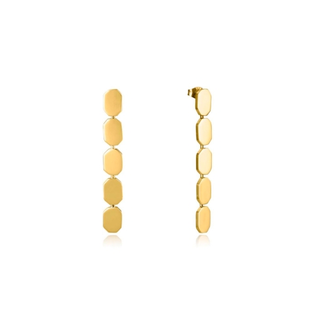Pendientes Viceroy de mujer de acero Ip dorado 15159E01012
